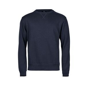 Tee Jays Mens Ribber Interlock Crew Neck Sweatshirt / Navy